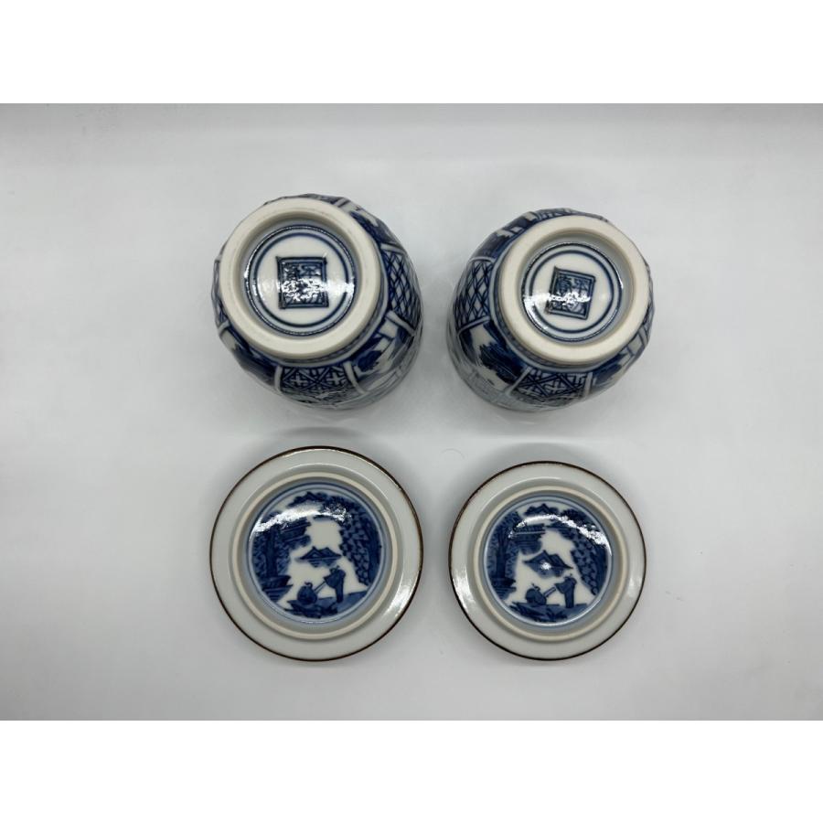 想像を超えての京焼・清水焼 山本壹楽(壹楽窯) 菊彫祥瑞蓋付組湯呑