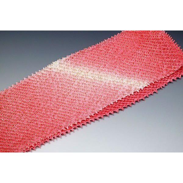 振袖用-総絞り帯揚げ 8017-3 レッド・赤地・オーロラぼかし : きもの京