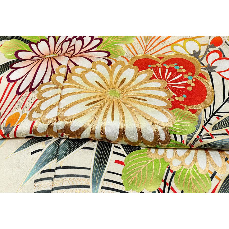 お誂え仕立付振袖 成人式振袖購入 mc302-1 ホワイト・白地(アイボリー