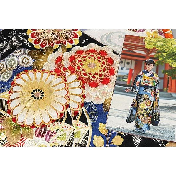 単品振袖 成人式振袖購入 mc383-1 上品なくすみ水色/古典・流水 単品振袖 成人式振袖購入 mc383-1 上品なくすみ水色/古典・流水