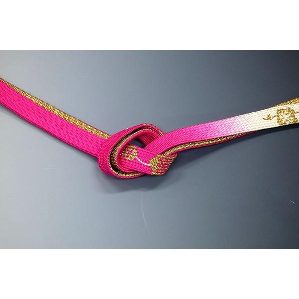 振袖用 帯締め飾り付 初回限定 niom6533-13 正式的 セット適応品 平織りピンク