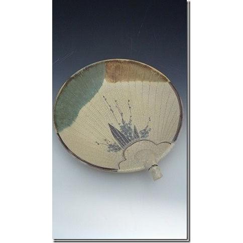 番浦史郎　山帰来図　隅切り　大皿　角皿　盛り皿 番浦史郎 山帰来図 隅切り 大皿 角皿 盛り皿 番浦史郎 山帰来