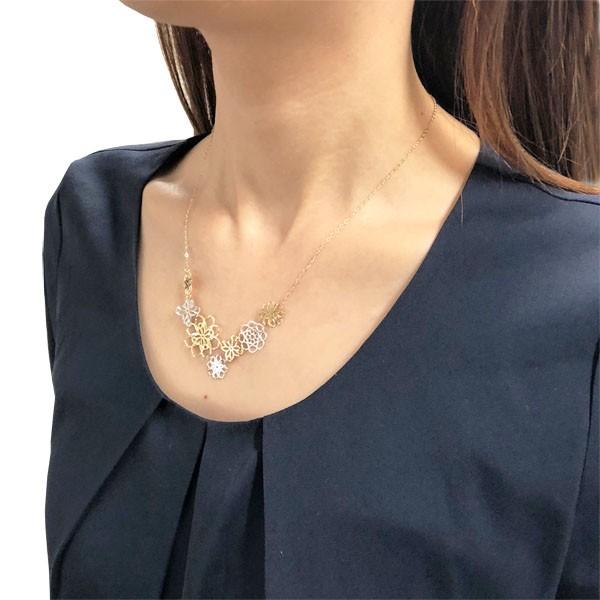 KYOCERA（京セラ） ネックレス K18イエローゴールド K18ホワイト