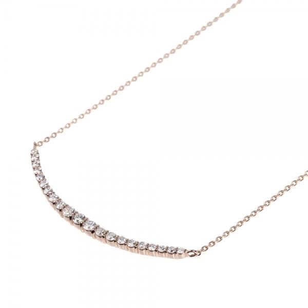 デコルテダイヤモンドペンダント(K18ピンクゴールド/合計0.3ct/約48cm)｜kyocera-jewelry｜02