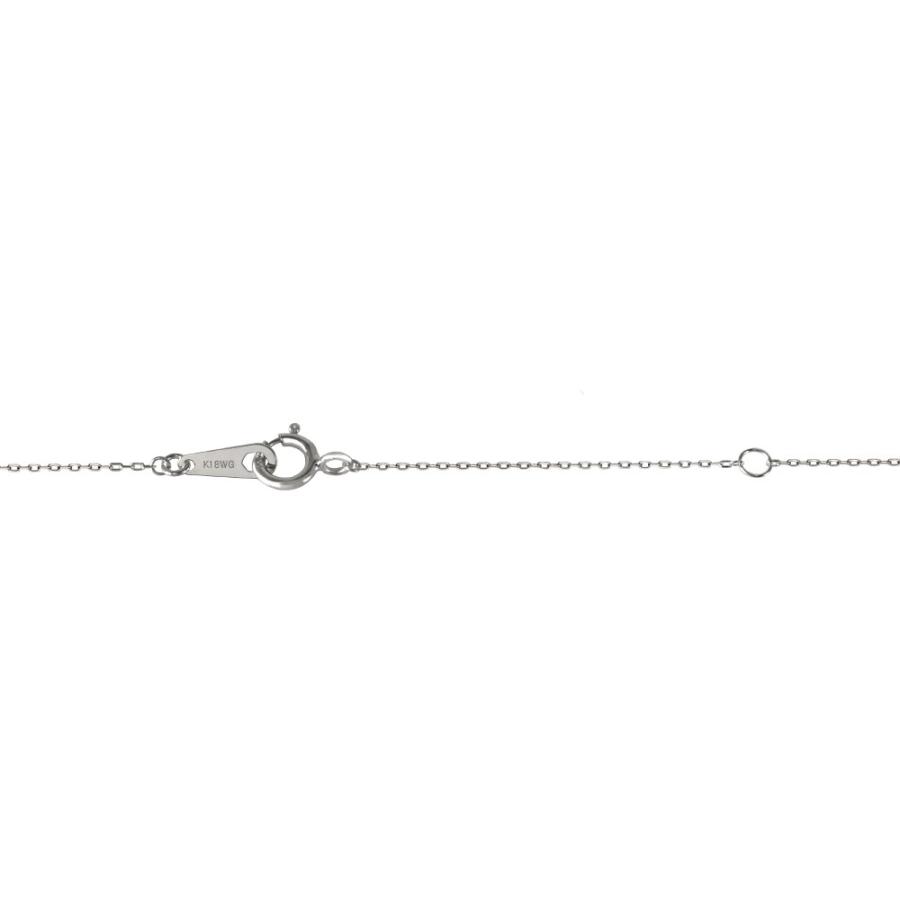 エメラルド ネックレス K18ホワイトゴールド ペアシェイプ 5月誕生石 プレゼント クレサンベール 京セラの画像