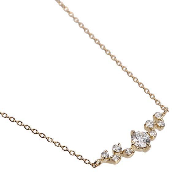 ダイヤモンド ネックレス K18イエローゴールド 0.2ctUP K18イエローゴールド Dカラー VS1 3EX(H&C) 鑑定書付き プレゼント 天然石 京セラ_2