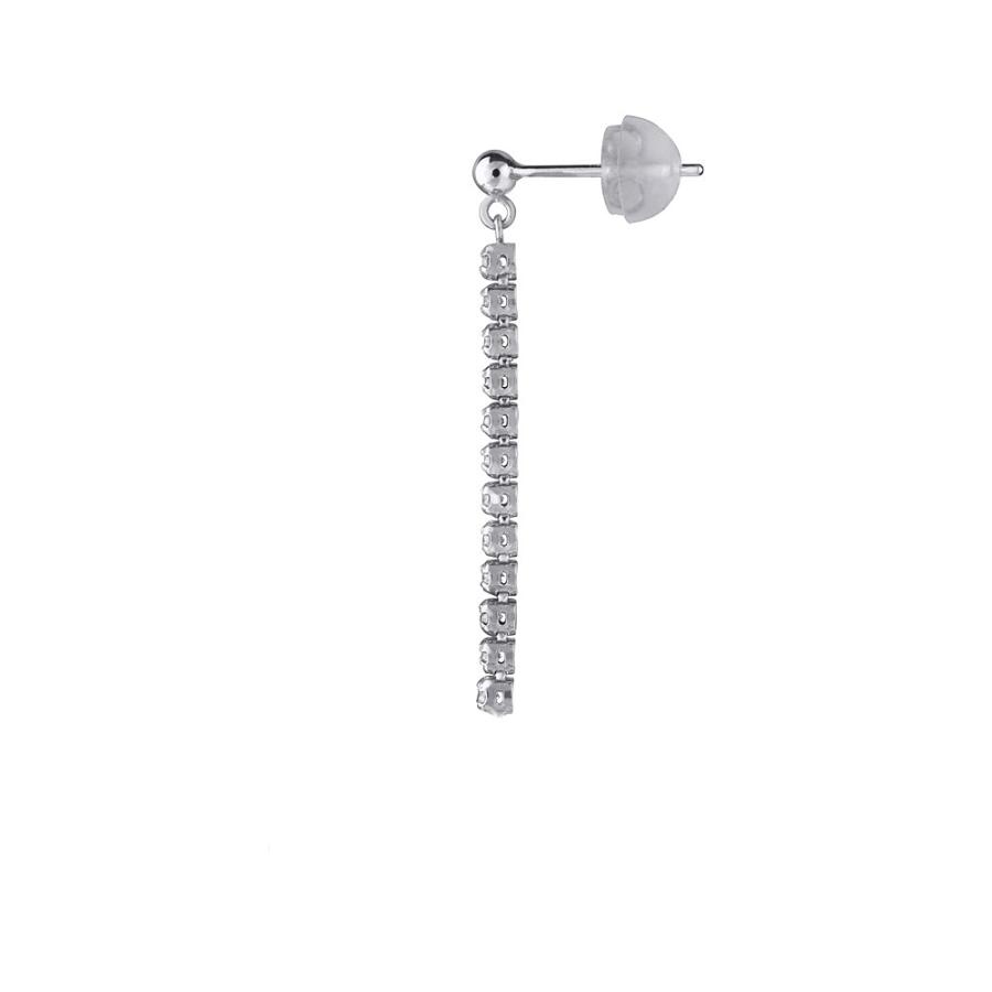ダイヤモンド ピアス プラチナ 合計0.5ct テニス ストレート 4月誕生石 プレゼント 京セラの画像