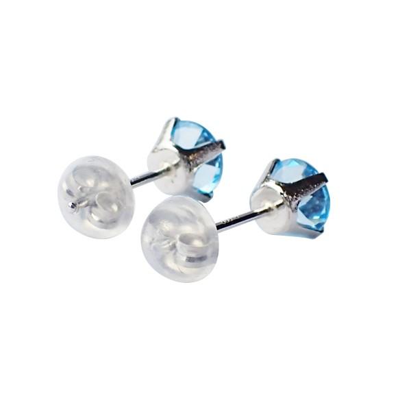 KYOCERA（京セラ） ブルートパーズ ピアス プラチナ スタッド 11月