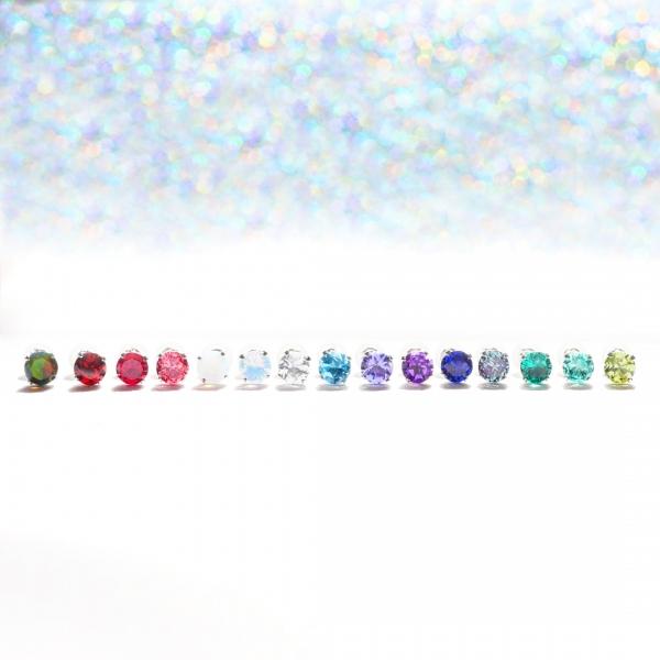 パパラチアサファイア ピアス プラチナ スタッド ラウンドブリリアントカット 9月誕生石 プレゼント クレサンベール 京セラの画像