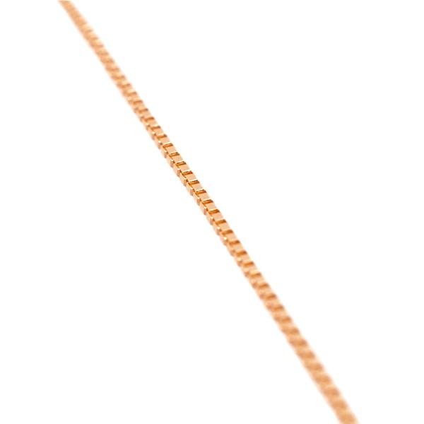 ネックレス ベネチアンチェーン K18ピンクゴールド 幅0.8mm 45cm プレゼント 京セラの画像