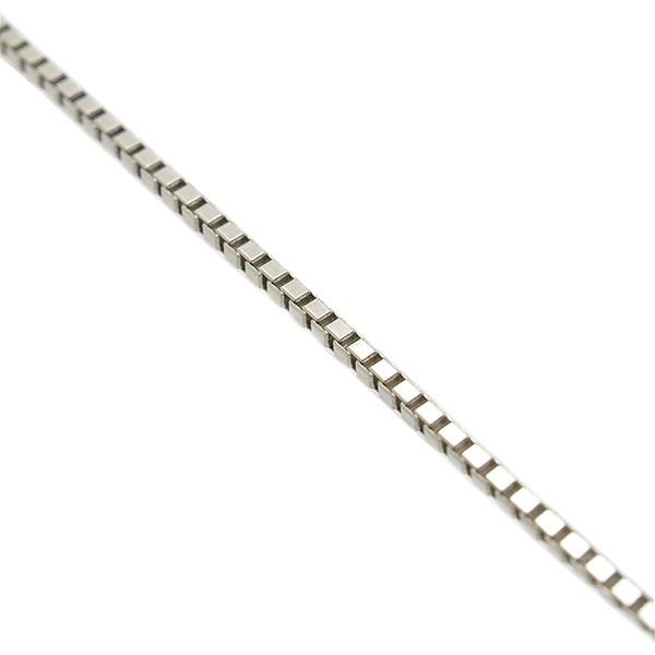 ネックレス ベネチアンチェーン K18ホワイトゴールド 幅1.0mm 45cm プレゼント 京セラの画像