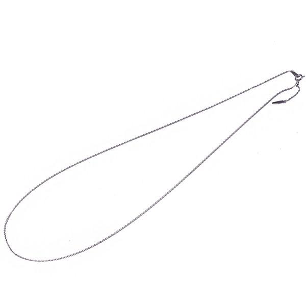 あずきチェーン 幅1.0mm プラチナ 45cm フリーアジャスター  プレゼント 京セラの画像