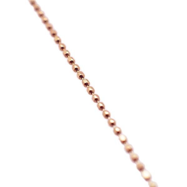 カットボールチェーン 幅0.8mm K18ピンクゴールド 45cm プレゼント 京セラの画像
