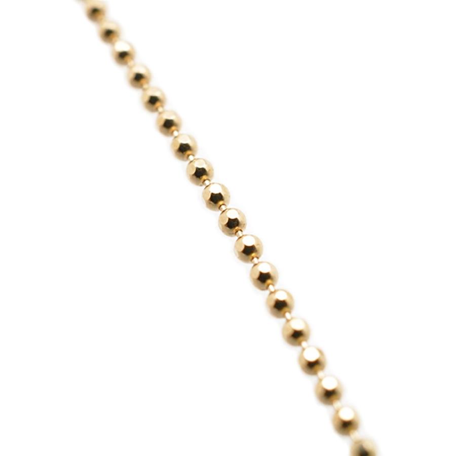 カットボールチェーン 幅1.0mm K18イエローゴールド 45cmの画像