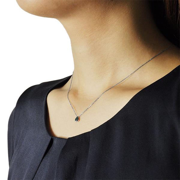 アレキサンドライト ネックレス プラチナ 6月誕生石 ラウンド 3mm シンプル プチ  プレゼント クレサンベール 京セラの画像