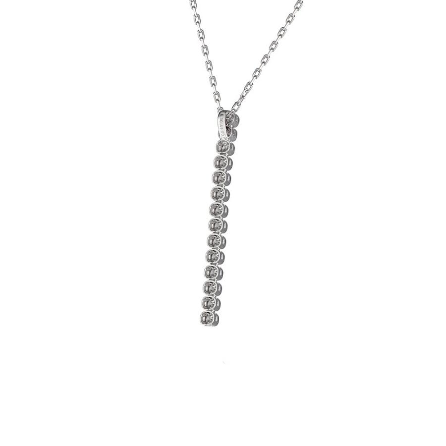 ダイヤモンド ネックレス プラチナ 合計0.3ct テニスネックレス ストレート 4月誕生石 プレゼント 京セラの画像