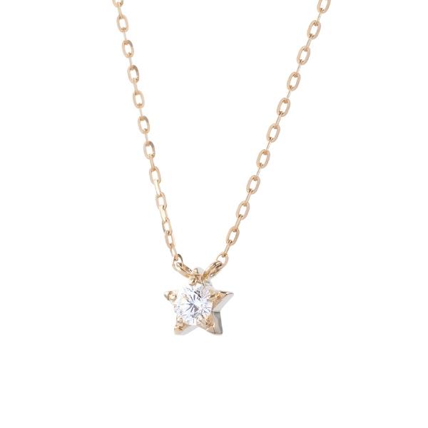 ダイヤモンドペンダント(スター/0.06ct/ブリリアントタイム/K18イエローゴールド)の画像