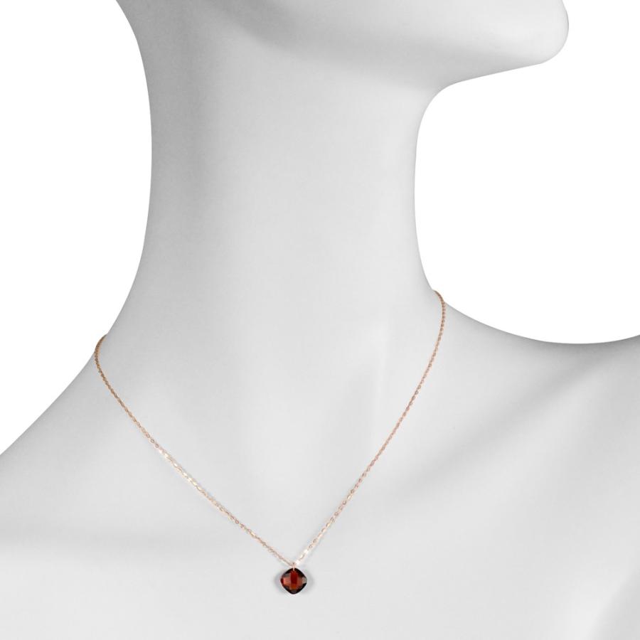 Kyocera 京セラジュエリー K18 WG ガーネットネックレス ペンダント