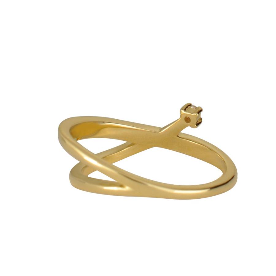 KYOCERA ダイヤモンド リング 指輪 K18イエローゴールド インデックス