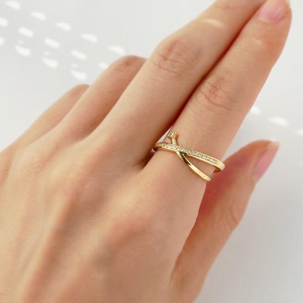 KYOCERA ダイヤモンド リング 指輪 K18イエローゴールド インデックス