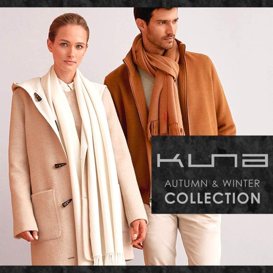 新品✨KUNA　クーナ　 アルパカマフラー　ブラウン　キャメル　箱入り 20%OFFクーポン】KUNA (クーナ) マフラー レディース ブランド 無地