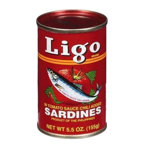 イワシのピリ辛トマトソース漬け リゴ 155g Ligo Sardines In Tomato Sauce Chili Sardines IWASHI 缶詰　セット 非常食 保存食 長期保存｜kyodai