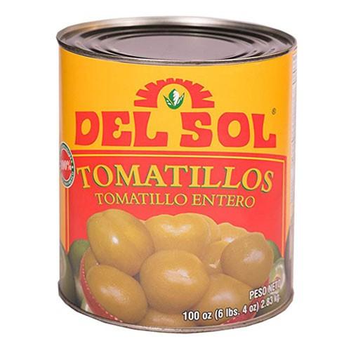 トマティージョス デルソル 缶詰 794g(固形量480g) DEL SOL TOMATILLOS WHOLE TOMATILLO 缶詰　セット 非常食 保存食 長期保存