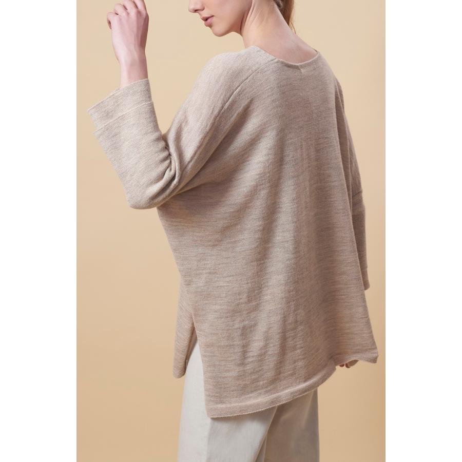 KUNA ベビーアルパカ 100% セーター UCANA ライトベージュ サイズM  