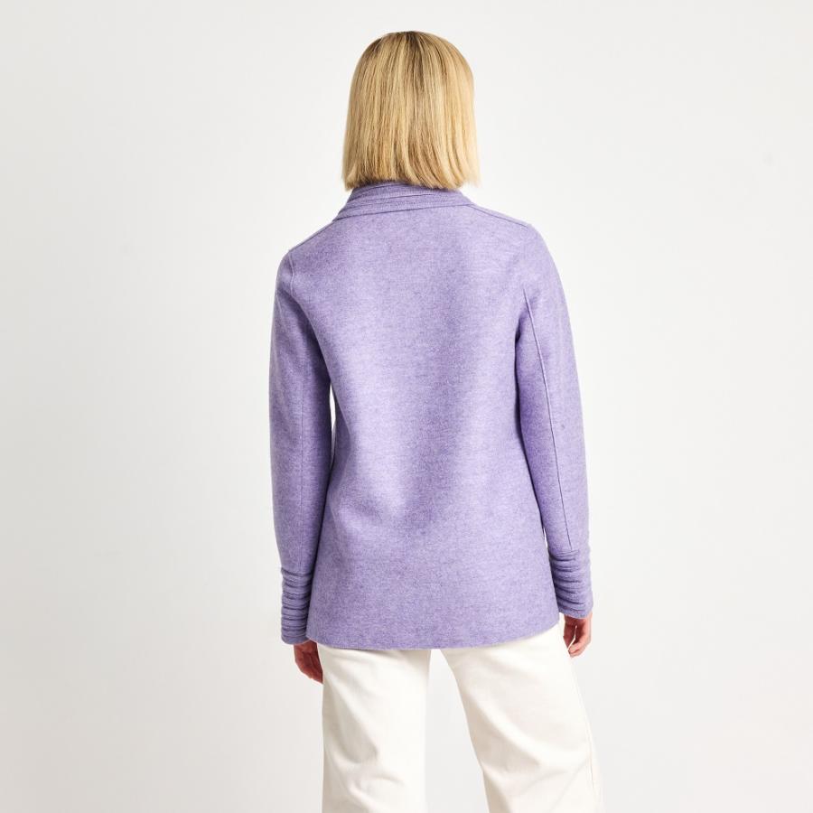 KUNA アルパカ60% ウール40％ ショートコート WALDORF COAT オーキッド 