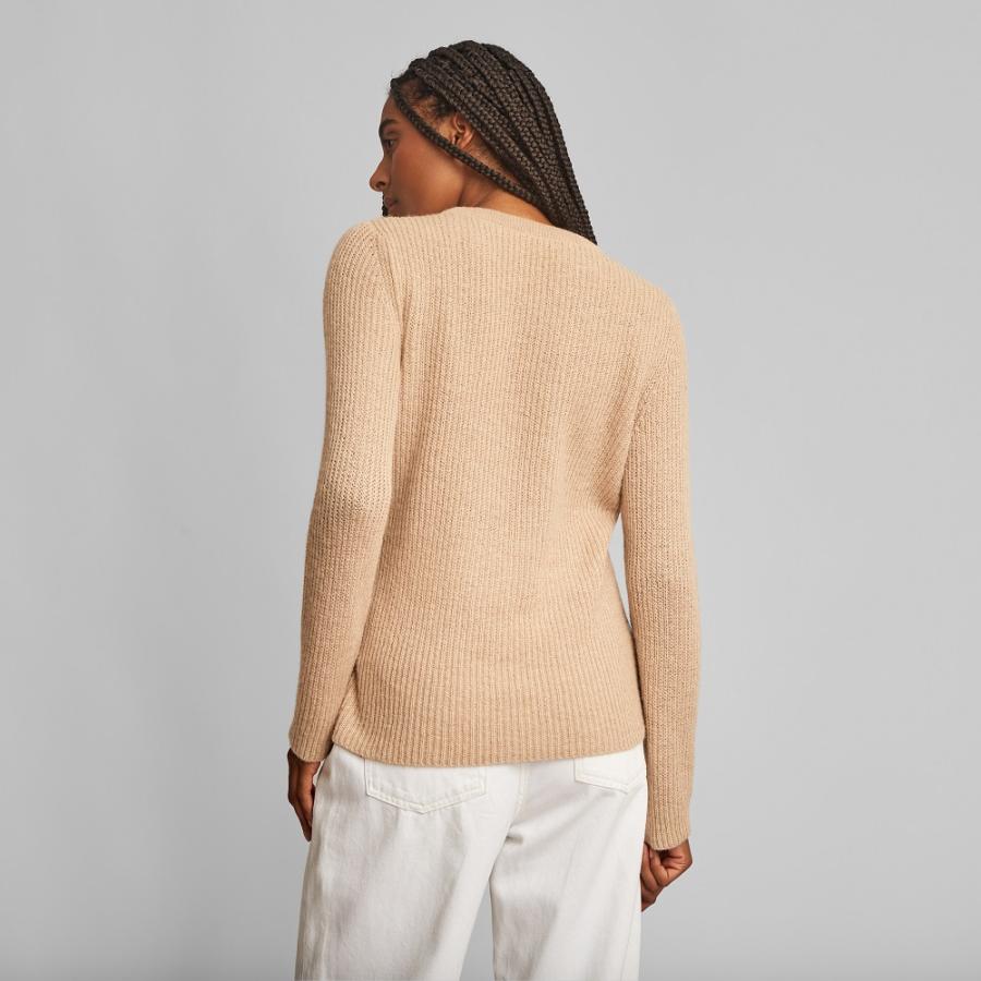 KUNA ベビーアルパカ 100% セーター WAYRA SWEATER ノマドベージュ 