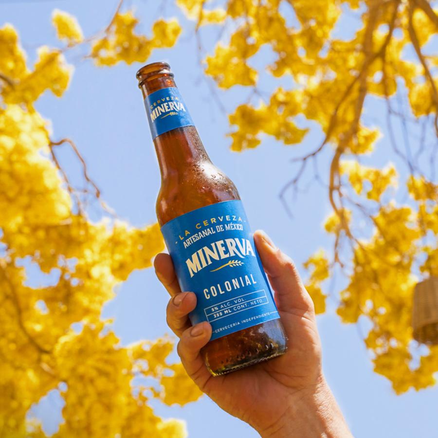 メキシコ産 クラフトビール ミネルバ コロニアル 青 355ml CERVEZA
