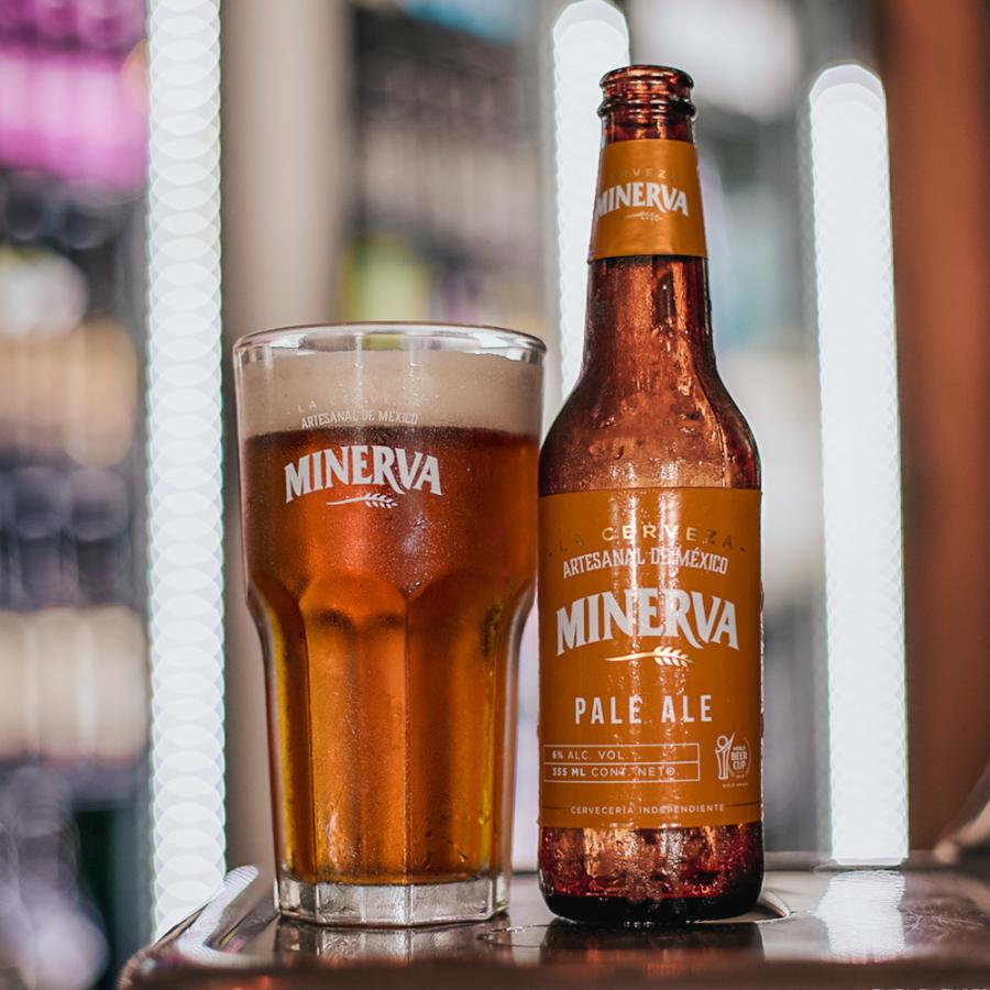 メキシコ産 クラフトビール ミネルバ ペールエール 茶 355ml CERVEZA
