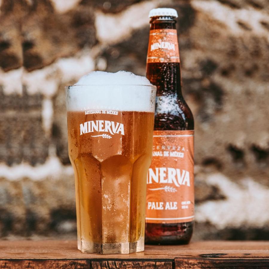 メキシコ産 クラフトビール ミネルバ ペールエール 茶 355ml CERVEZA