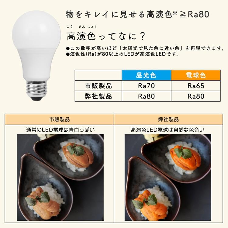 共同照明 LED電球 E26 60W形相当 広配光 電球色 昼光色 E26口金 一般 