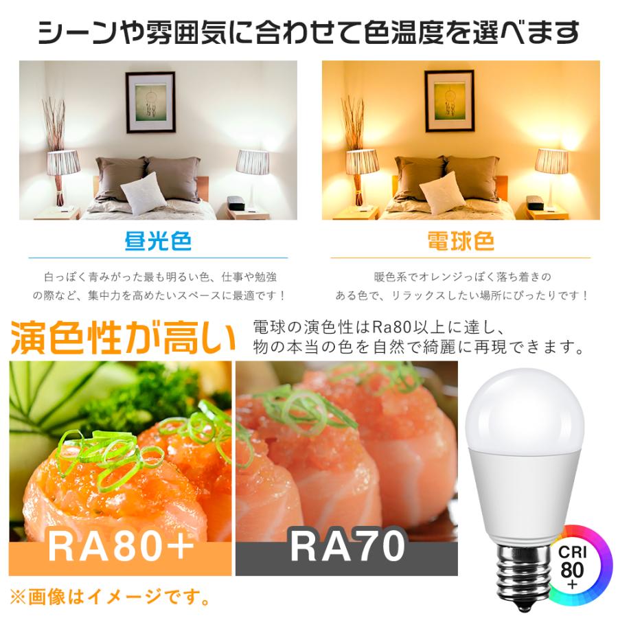 共同照明 LED電球 E17 40W形相当 LED 小形電球タイプ 電球色 昼光色 4W