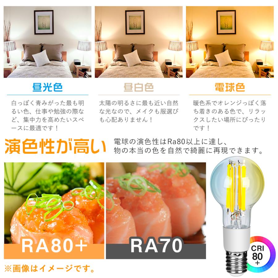 共同照明 LED電球 E17 フィラメント電球 40W形相当 調光調色 リモコン