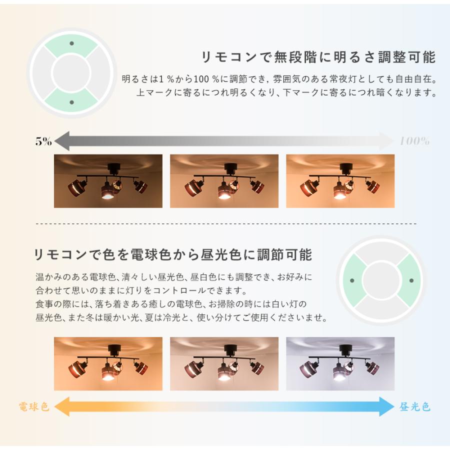 共同照明 シーリングライト 4灯 スポットライト 照明器具 4灯 8畳 12畳