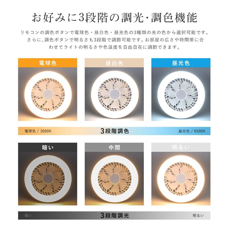 共同照明 シーリングファンライト LED 小型 扇風機 E26 60W形 調光 調