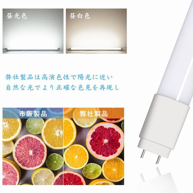 【10本セット送料無料 】LED蛍光灯 20w形 広角300度照射 昼光色 広配光 58cm 蛍光管 直管 led グロー式工事不要 防虫  580mm G13 t8 20W型 PL保険付｜kyodo-store｜05