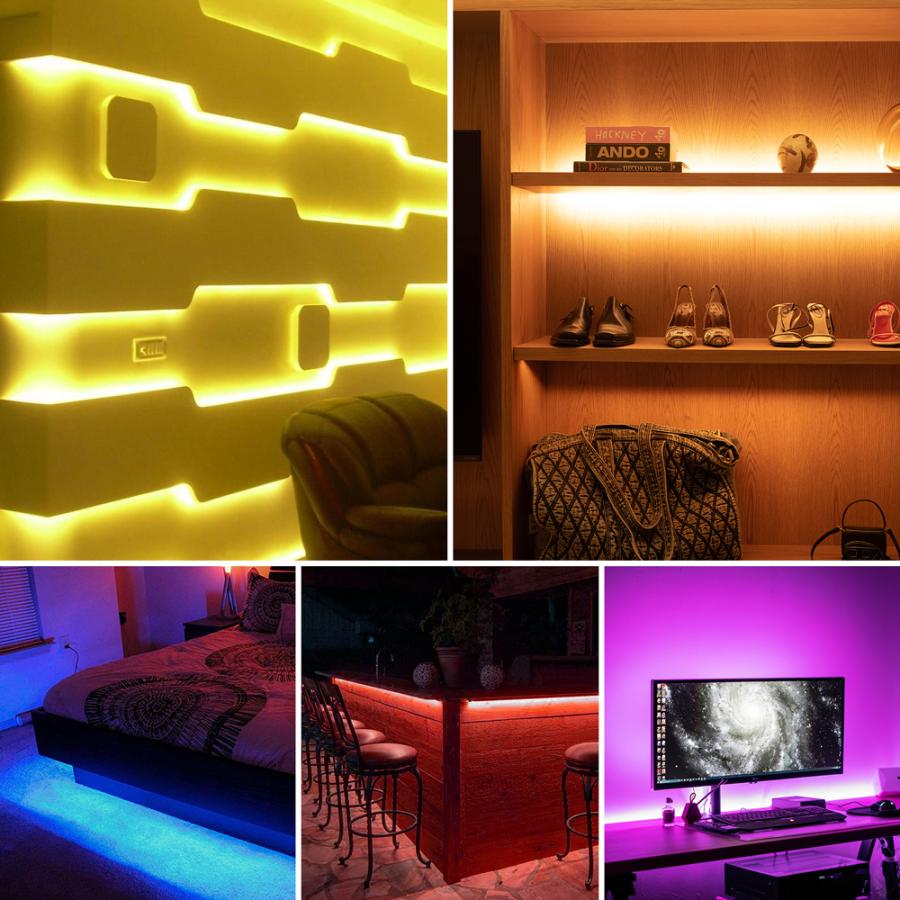 共同照明 LEDテープ 5m RGB 防水 調光 調色 リモコン操作 マルチ 共同照明 LEDテープ 5m RGB 防水 調光 調色 リモコン操作 マルチ