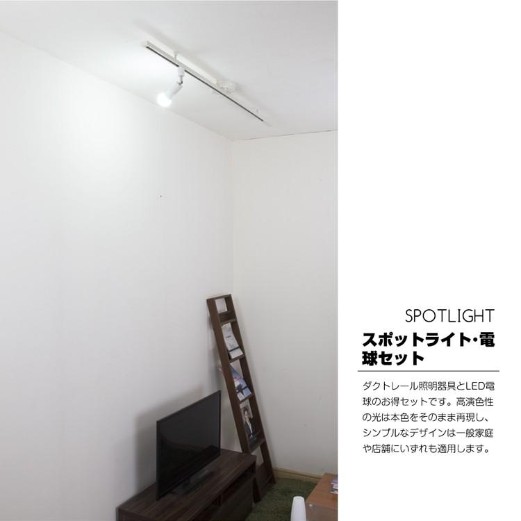 共同照明 ダクトレール スポットライト led E26 60w形相当 LED電球付き