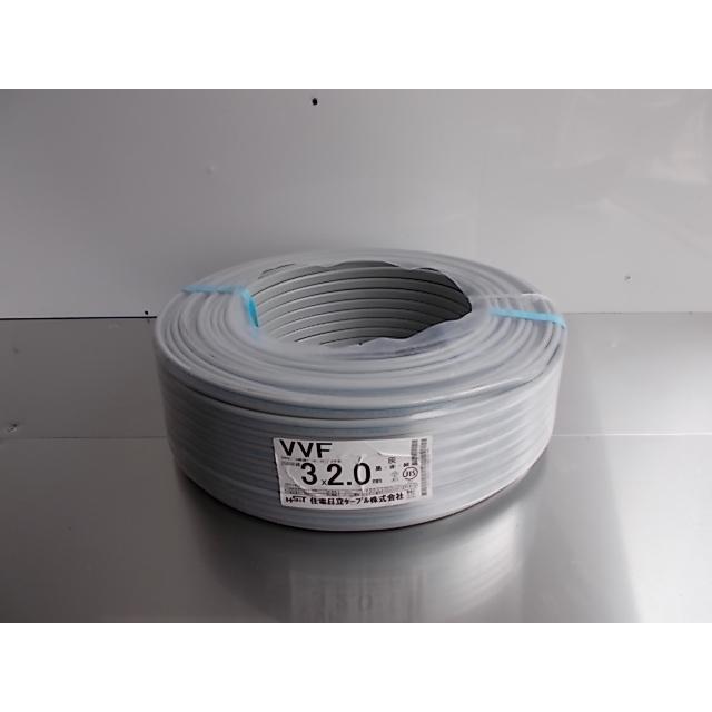 訳あり】住電日立 Fケーブル VVF 2.0x3C 灰色 100m巻 黒赤緑