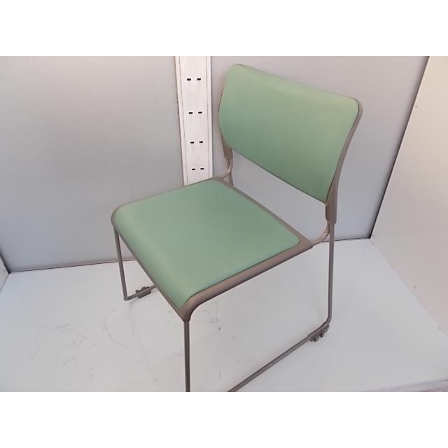 お買い得】【中古】オカムラ okamura スタッキングチェア（8104 