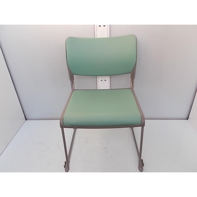 お買い得】【中古】オカムラ okamura スタッキングチェア（8104 
