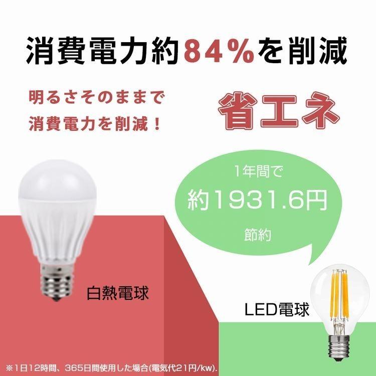 LED電球 40W形 フィラメント E17 ボールA60 フィラメント電球 LED