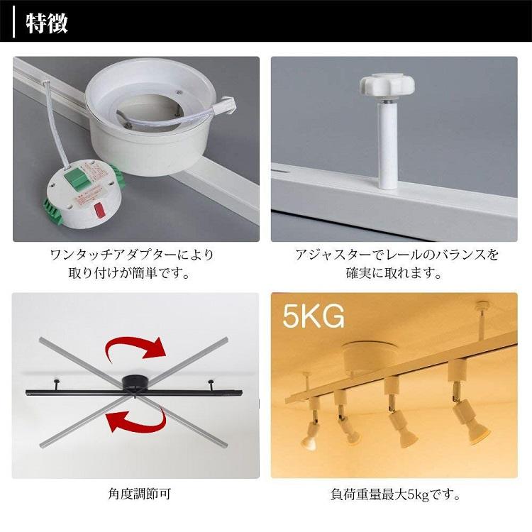 ダクトレール 配線ダクトレール 1m 1 5m ライティングレール 簡易取付式 ライティングバー シーリング 引掛けシーリング 白 ホワイト 黒 ブラック Gt Dj Gd 共同照明ヤフー店 通販 Yahoo ショッピング