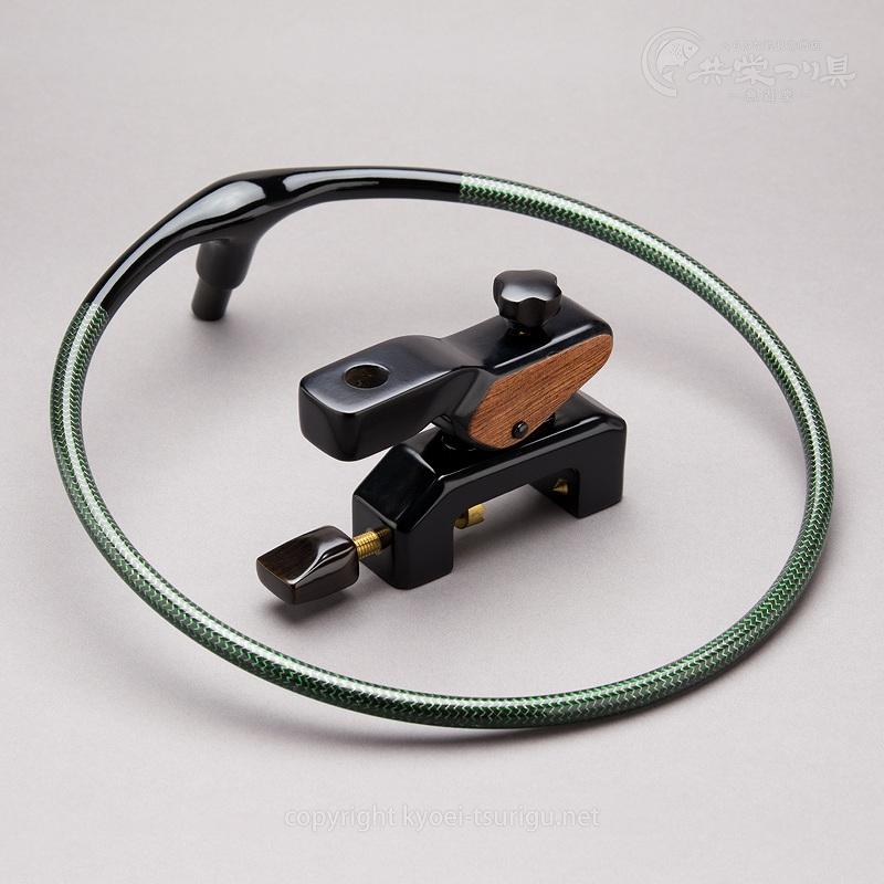 かちどき カーボン玉置台（カラーウーブン・グリーン）＋大砲万