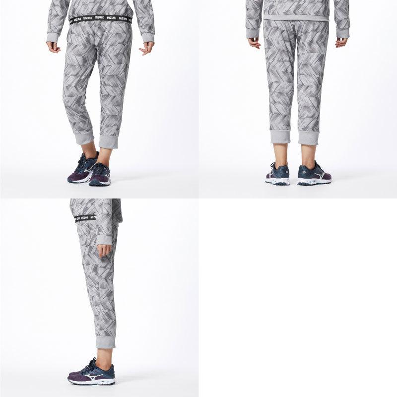 人気の雑貨がズラリ レディース 上下セット ミズノ Mizuno 女性 32md0361 32mc0361 長ズボン 長袖 スウェット トレーナー クルーネックスウェット ジャージ上下セット カラー グレー杢 05 Panero Shop