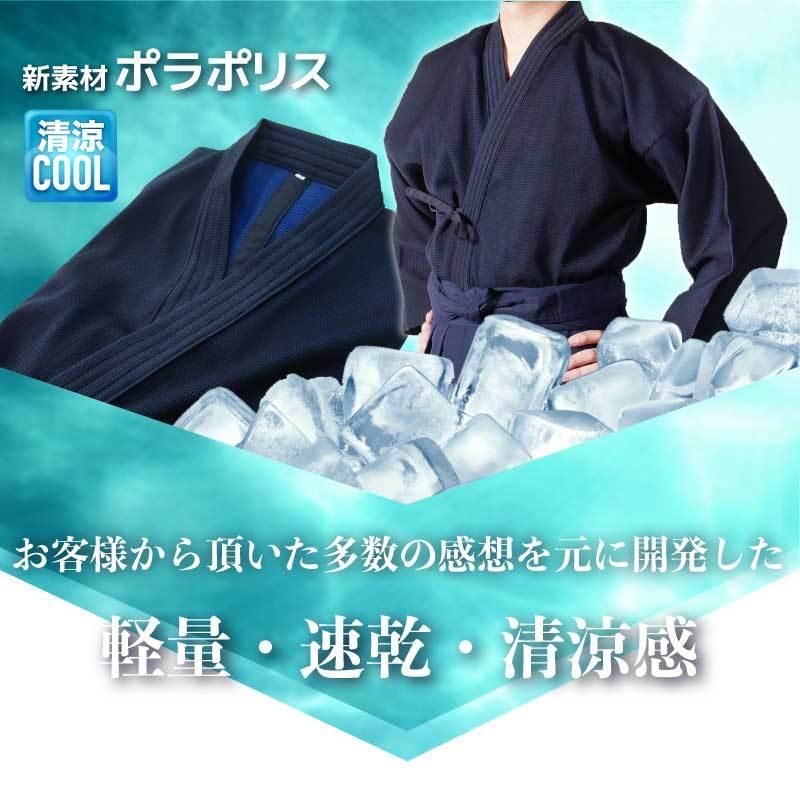 ヒロヤ 剣道 道着袴セット ポラポリス クールアップドライメッシュ