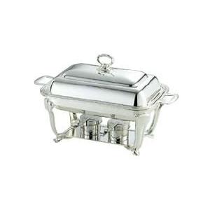 送料無料 ビュッフェ/バイキング用品 UK18-8ステンレス　バロン　角　チューフィングディッシュ　シングル　20インチ(EBM25-1)(1181-1)